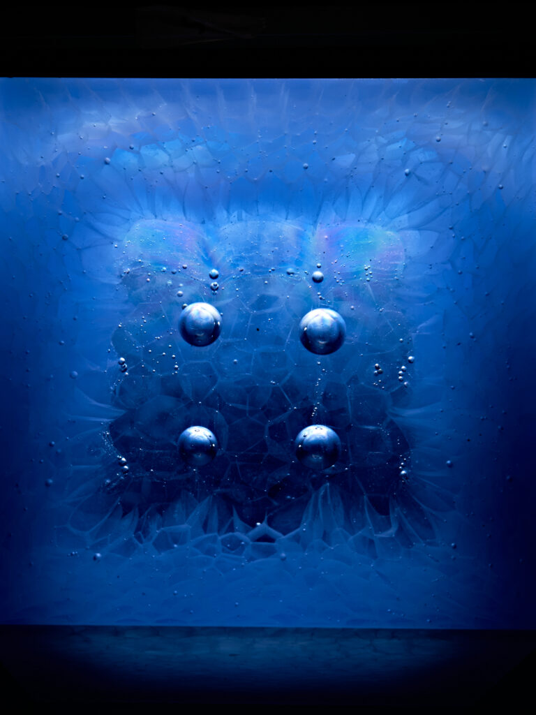 Glas Skulptur, Glas Art, Kunstglas, Original Kristall Kunstglas, Artglass, Glasobjekt, glass object, glass with light, glass sculptur