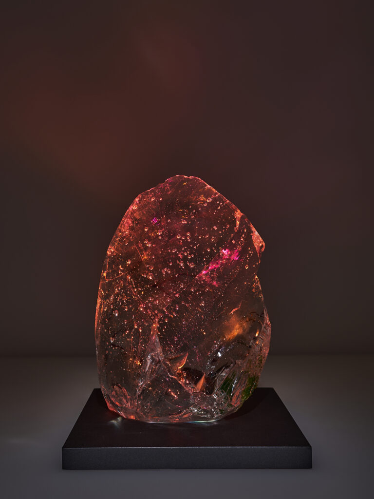 Glas Skulptur, Glas Art, Kunstglas, Original Kristall Kunstglas, Aus Glas Kunstglas, Artglass, Glasobjekt, glass object, glass with light, glass sculptur