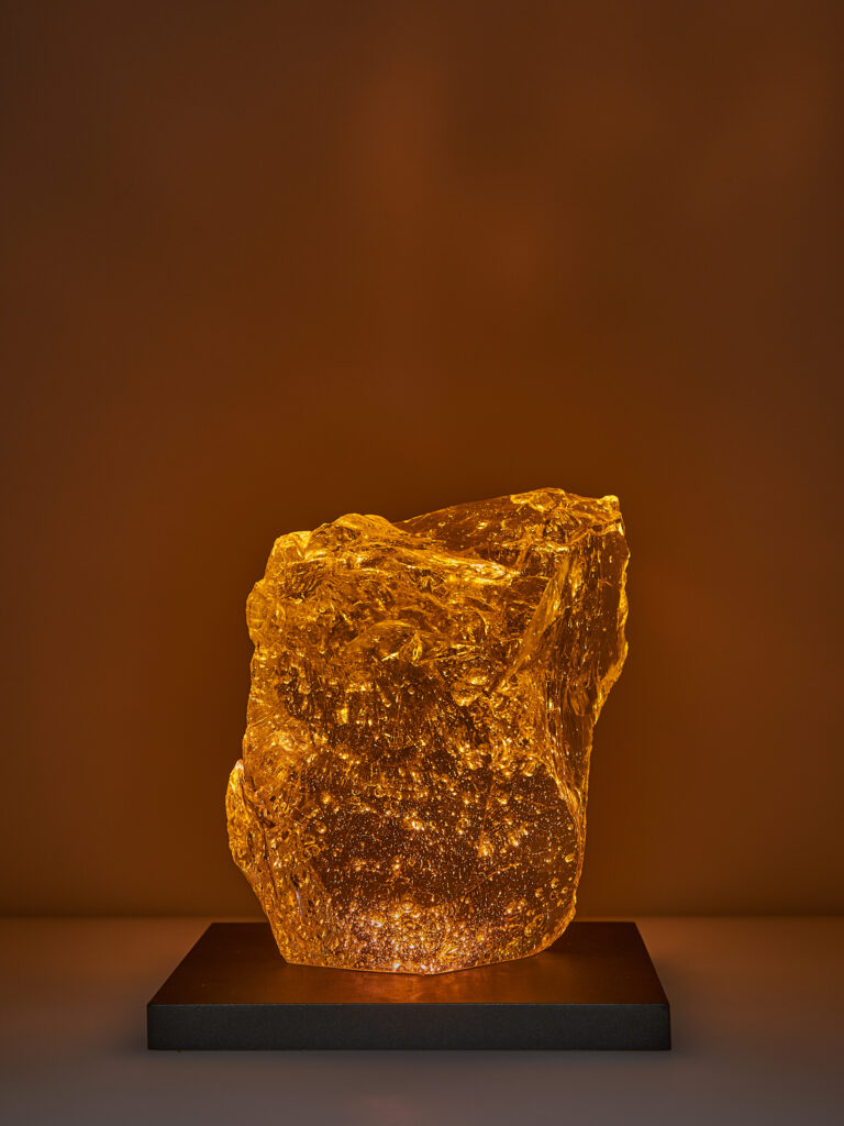 Glas Skulptur, Glas Art, Kunstglas, Original Kristall Kunstglas, Aus Glas Kunstglas, Artglass, Glasobjekt, glass object, glass with light, glass sculptur