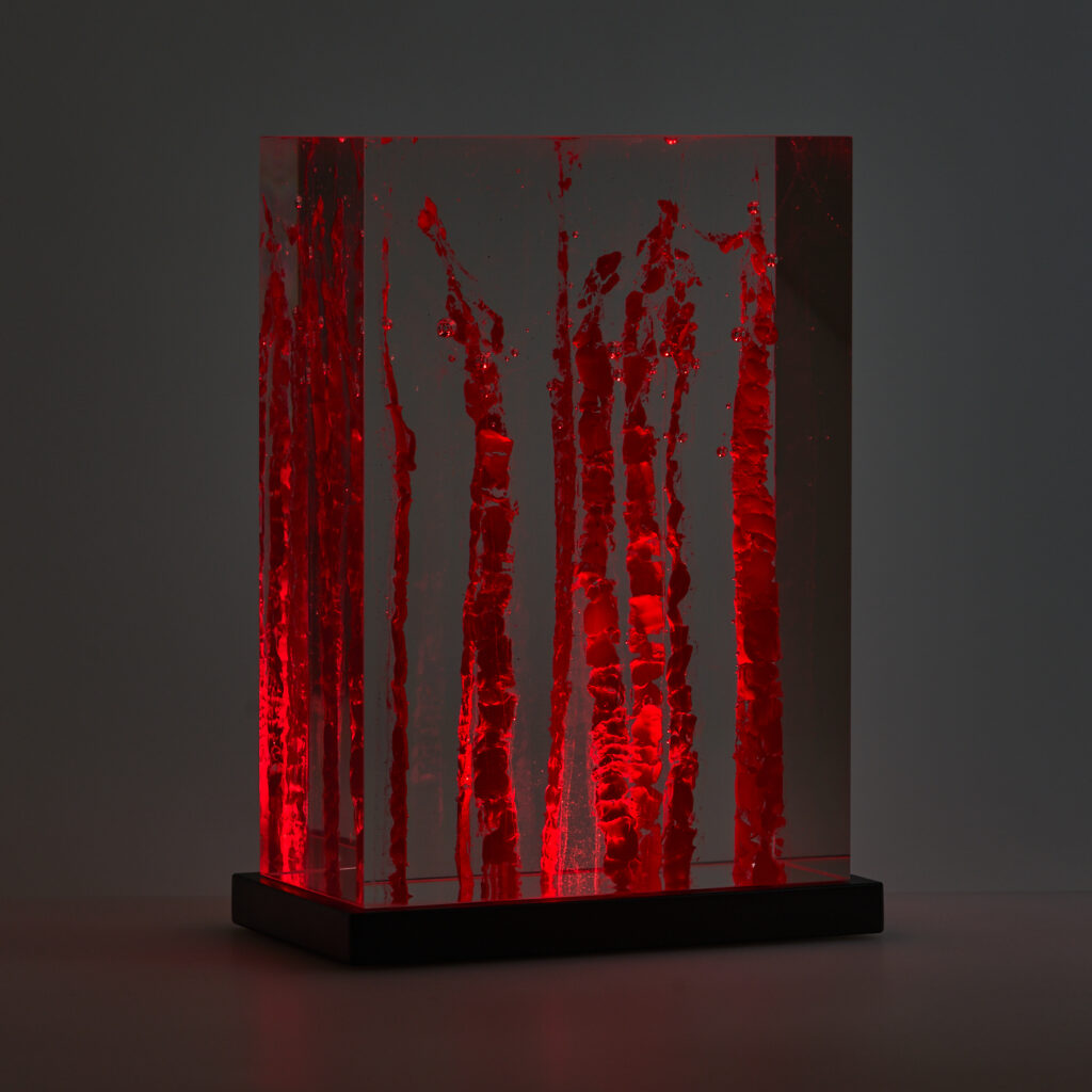 10.18K 6 – kiln-cast Czech optical glass with integrated LED lighting, Christian Schneider-Moll, Berlin-based artist