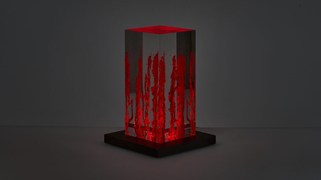 1.0 QH 45 – kiln-cast Czech optical glass with integrated LED lighting, Christian Schneider-Moll, Berlin-based artist