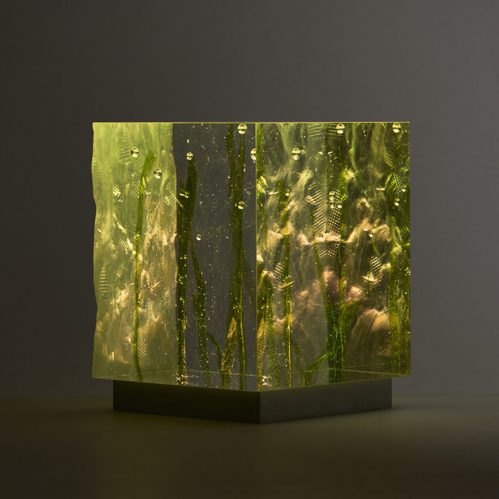 1.5 MT 4 – kiln-cast Czech optical glass with integrated LED lighting, Christian Schneider-Moll, Berlin-based artist