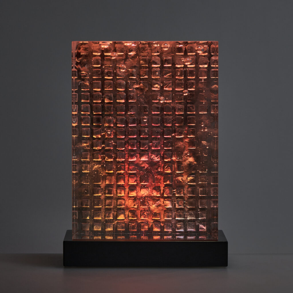 10.18MTH 2 – kiln-cast Czech optical glass with integrated LED lighting, Christian Schneider-Moll, Berlin-based artist