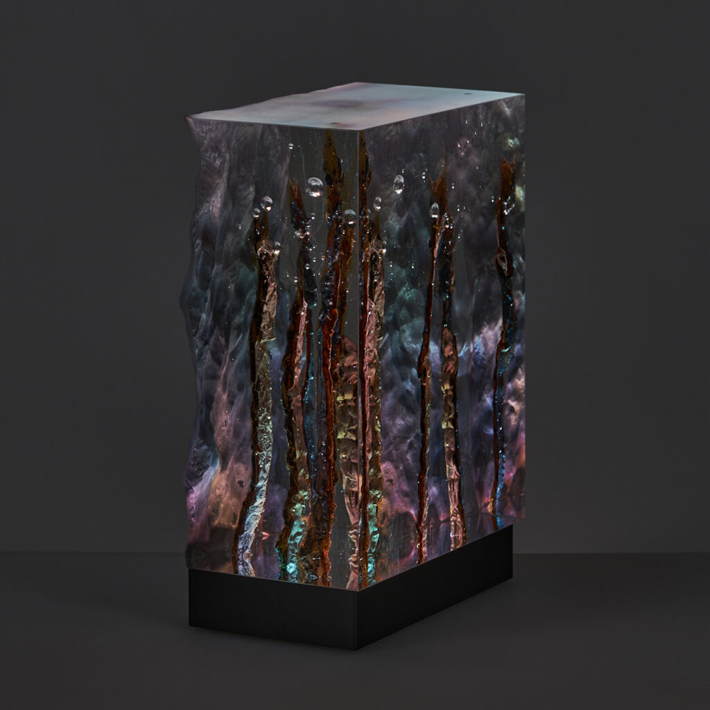 10.18MTH 4 – kiln-cast Czech optical glass with integrated LED lighting, Christian Schneider-Moll, Berlin-based glass artist